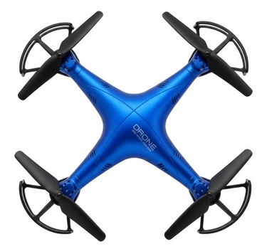 Квадрокоптер на радіокеруванні дрон 1 Million Drone з WiFi камерою та LED підсвічуванням Синій