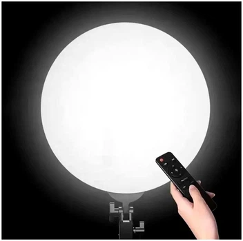 LED кільцева лампа 35 см чорна магнітна для фотозйомки