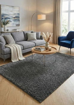 Килим з високим ворсом Loca 6365A gray 1.50x3.00