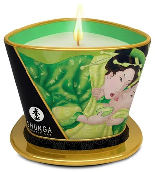 Массажная свеча Massage Candle Shunga Exotic Green Tea с запахом зеленого чая 170 мл