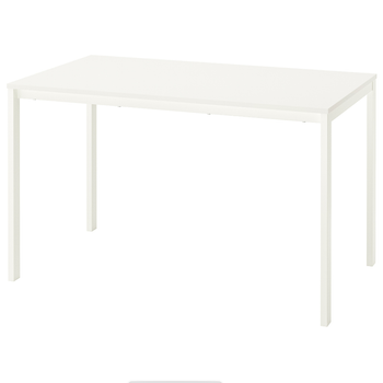 Стол кухонный белый, 125*74 IKEA VIHALS 395.785.09
