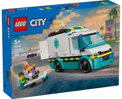 Конструктор LEGO City Скорая помощь 184 детали (60451)