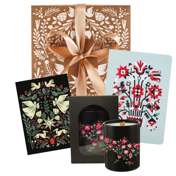 Подарунковий набір з 4-х Gifty Різдвяний етно (AA-0158958)