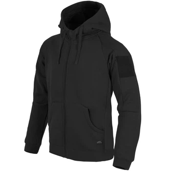 Кофта тактична Helikon-Tex худі на замку Tactical Hoodie Lite M Black (BL-ULF-CB-01-B04-M)