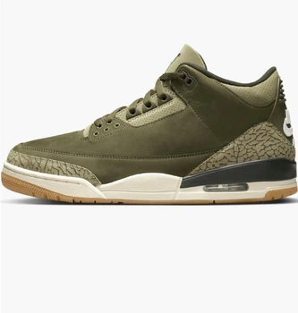 Кроссовки мужские Jordan 3 Retro Olive 44 Оливковий DN3707-202