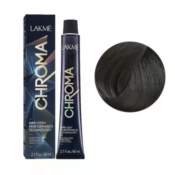 Безаміачна перманентна фарба для волосся Lakme Chroma Permanent Hair Color 4/00 60 мл