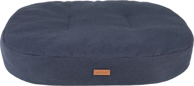 Materac dla psów Amiplay Montana owalny XL 102 x 83 x 11 cm Czarny (5907563274013)