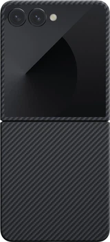 Etui plecki Pitaka Ultra-Slim MagSafe do Samsung Galaxy Flip 7 Black/Grey (FBFLIP7)