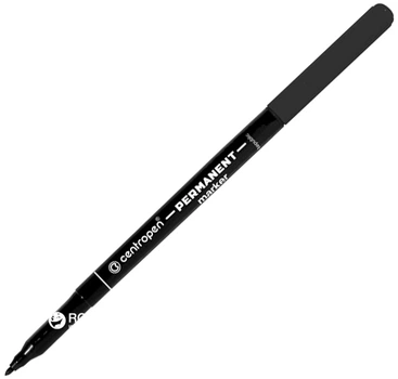 Набір перманентних маркерів Centropen Чорний 1 мм 12 шт (8595013616284)
