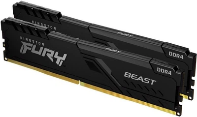 Оперативная память Kingston FURY 32 GB (2x16GB) DDR4 3200 MHz Beast Black (KF432C16BB1K2/32WP)