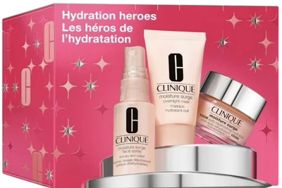 Набір Clinique Hydration Heroes гель-крем 100H Auto-Replenishing Hydrator 30 мл + нічна маска Moisture Surge 30 мл + спрей-міст Thirsty 30 мл (192333274897)