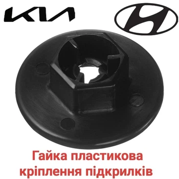 Кліпса гайка пластикова кріплення підкрилок Hyundai Kia 8414526000