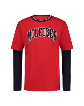 Детский лонгслив Tommy Hilfiger с логотипом 1159849145 (Красный M) на рост 127-140 см