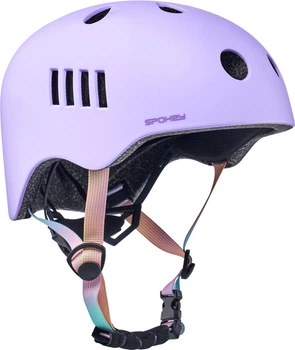 Велосипедний шолом BMX Spokey Pumptrack 944779 48–54 см Бузковий (5905339447791)