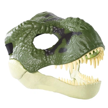 Маска динозавра Стегозавр Jurassic World 3D для детей и взрослых с подвижной челюстью для Хеллоуина (578546)