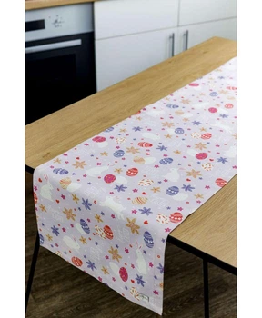 Ранер на стіл Писанка бузковий 40х140см (028730) 4823093445031