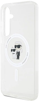 Панель Karl Lagerfeld Karl & Choupette Head для Samsung Galaxy S24 (S921) з MagSafe Transparent (3666339241810)