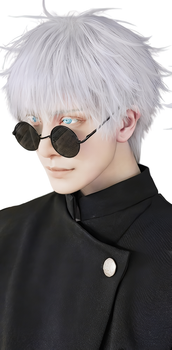 Перука чоловічий косплей аніме "Gintama" 12 см Сірий