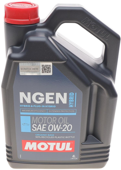 Моторна олива Motul NGEN Hybrid SAE 0W-20 4 л 111000 (3374650262468)