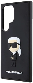 Панель Karl Lagerfeld 3D Rubber Ikonik для Samsung Galaxy S24 Ultra (S928) Black (3666339242015)