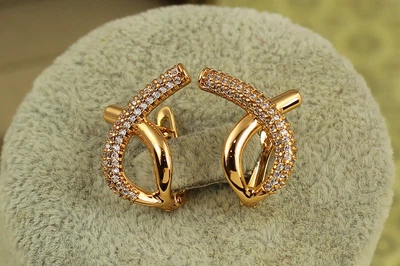 Серьги Xuping Jewelry Символ 1,8 см золотистые