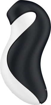 Вакуумный стимулятор клитора с вибрацией Satisfyer Orca 11.5х4.9 см черный с белым (4061504045184)