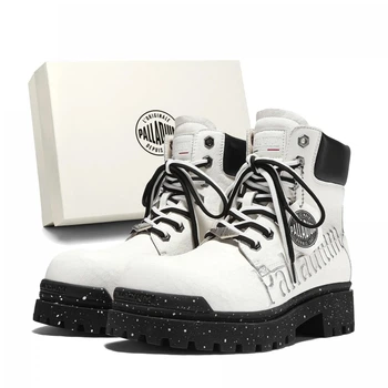 Ботинки чоловічі Palladium Martin Boots Reptile V8 White/Black 44 Білий 79718-002-M