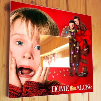 Декоративне дзеркало "Герої фільму Сам удома. Home Alone" прикраса для фанатів кіно, телесеріалів, в спальню, дитячу кімнату
