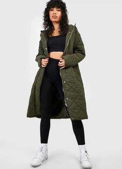 Куртка демісезонна жіноча Boohoo 112330-4 40 хакі (1123300020)
