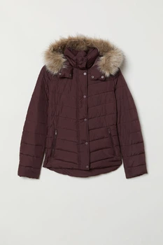 Куртка демісезонна жіноча H&M 202313-4 38(165/88) бордовий (2000004780647)