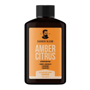 Увлажняющий бальзам после бритья Barber Blend Amber Citrus 120 мл (4823109703476)