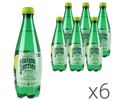 Упаковка минеральной газированной воды со вкусом Лайма Maison Perrier ПЭТ 6 шт. х 0,5 л