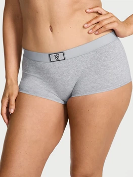 Трусики шорти жіночі бавовняні Victoria's Secret 267277465 L Сірі (1159849004)