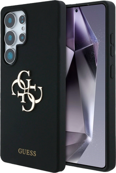 Панель Guess Big 4G Logo Bottom Script для Samsung Galaxy S25 Ultra Black (3666339449377)