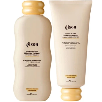 Набір Gisou Honey Gloss Ceramide Cleanse Shampoo + Conditioner (шампунь 250 мл + кондиціонер 200 мл)