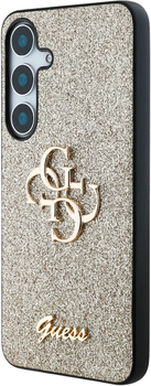 Панель Guess Fixed Glitter Big 4G Logo для Samsung Galaxy S25 Plus Gold (3666339449452)