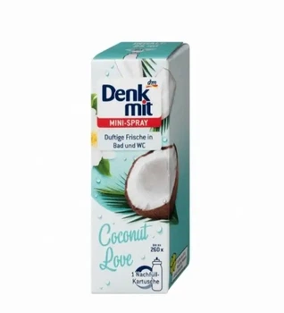 Освежитель воздуха мини-спрей Denkmit Coconut Love, сменный блок, 25мл.