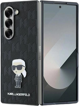 Панель Karl Lagerfeld Saffiano Ikonik Pin для Samsung Galaxy Fold6 Black (KLHCZFD6SAPKINPKK)