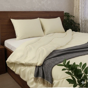 Одеяло из шерсти мериноса Ivory Zastelli Шерстяное Тик 200*220