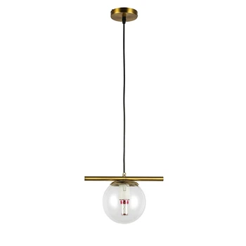 Светильник подвесной шар Levistella 7841023-1 (150mm) GAB+CL бронза, плафон прозрачный