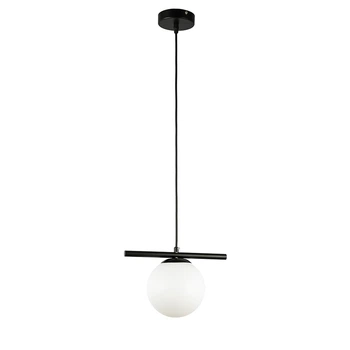 Світильник підвісна куля Levistella 7841023-1 (150mm) BK+WH чорний, білий плафон