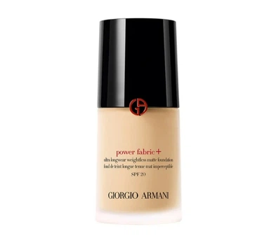 Тональна основа для обличчя giorgio armani power fabric + spf 20, відтінок 2. Об'єм 30 ml.