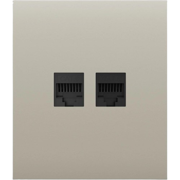 Фронтальная панель Ajax CenterCover LAN Ivory до 1 Гбит/с CAT 5e CAT 6 для 4K