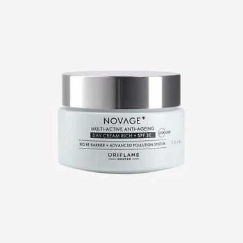 Насичений мультиактивний денний крем Novage+ SPF 30 - 50 мл