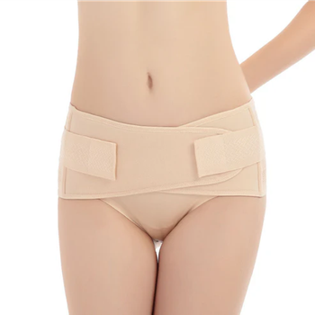 Послеродовой дышащий тазовый бандаж L Beige
