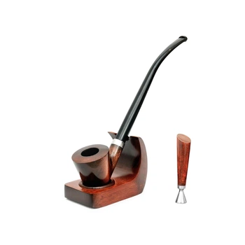 Длинная трубка из дерева груши Churchwarden 250 мм "НАБОР" c подставкой KAF2 и тампером KAFpipe №218