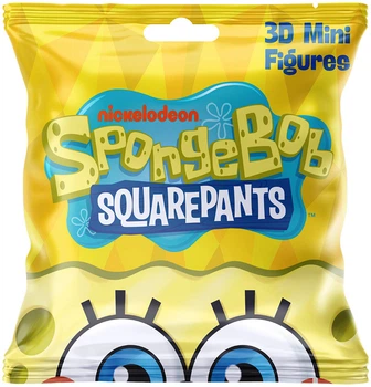 Коллекционная фигурка-сюрприз SpongeBob Губка Боб в дисплее в ассортименте (SB3D-2025)
