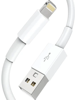 Кабель для зарядки iPhone apple lightning быстрая зарядка iPad Data Cable fast charge с разъемом Apple Lightning to USB зарядка 2м