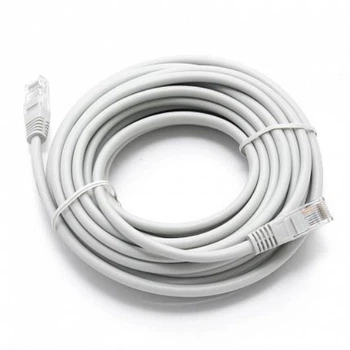 15-метровий патч-корд мережевий LAN кабель для інтернету з роз'ємами RJ-45 AMP (Gigabit Ethernet, до 10000Мбіт/с)