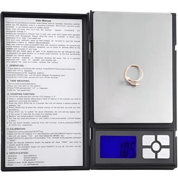 Ваги Ювелірні LUX VO/Notebook 0,01-500 гр. з кроком 0.01 грам Black